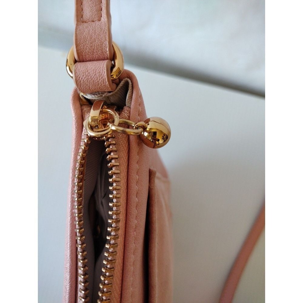 Lauren Conrad Crossbody Shoulder Bag Woman Floral Embellishments Gold‎ Details - Picture 13 of 13